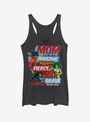 Marvel Women Strong Mom Retro Womens Tank Top