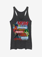 Marvel Women Strong Mom Retro Womens Tank Top