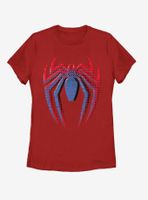 Marvel Spider-Man Layered Logo Womens T-Shirt