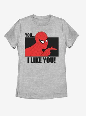 Marvel Spider-Man I Like You Womens T-Shirt