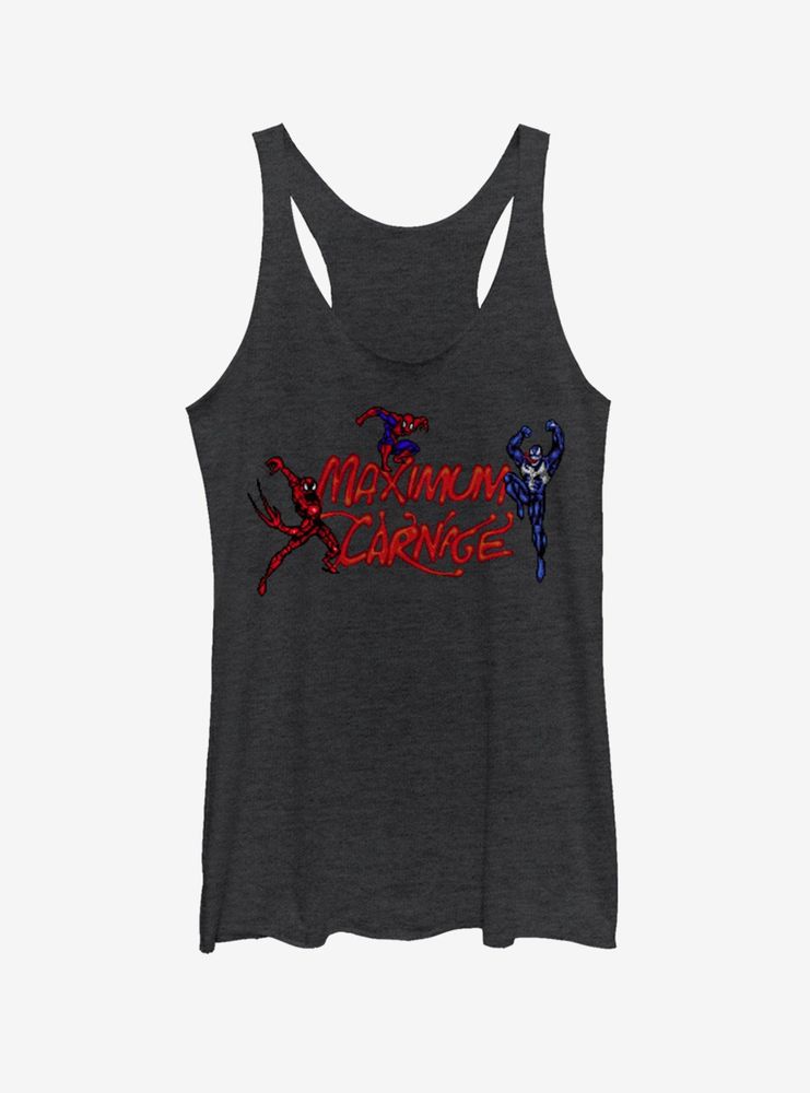 Marvel Spider-Man Maximum Carnage Title Screen Womens Tank Top