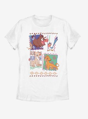 Disney The Lion King 90s Characters Print Womens T-Shirt