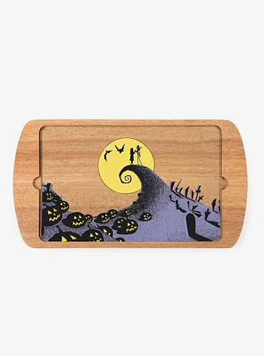 The Nightmare Before Christmas Jack and Sally Glass Top Serving Board