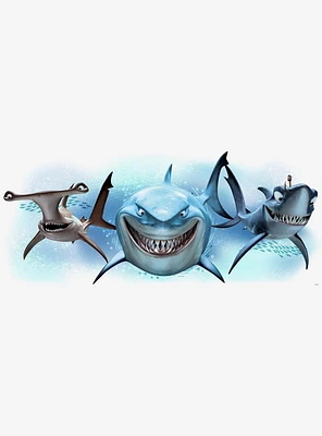 Disney Pixar Finding Nemo Sharks Peel And Stick Giant Wall Decals