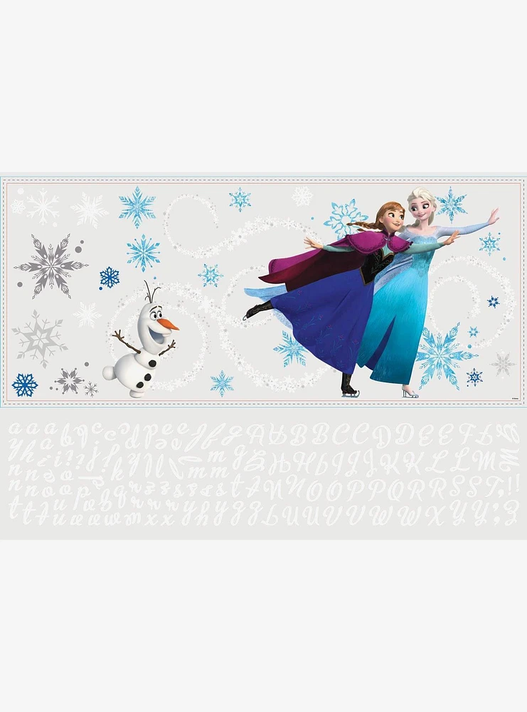 Disney Frozen Custom Headboard Featuring Elsa, Anna & Olaf Peel And Stick Giant Wall Decals