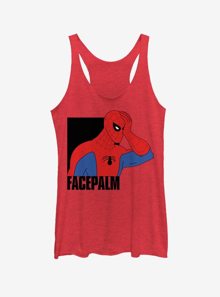 Marvel Spider-Man Facepalm Womens Tank Top