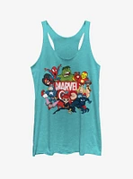 Marvel Avengers Group Retro Womens Tank Top