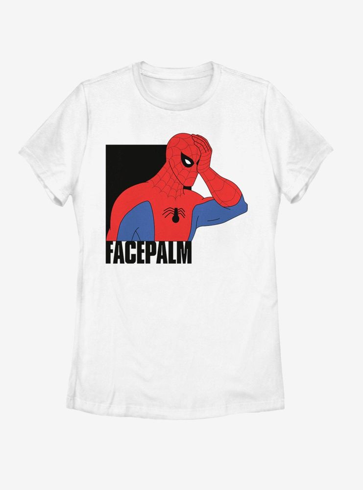Marvel Spider-Man Facepalm Womens T-Shirt