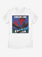 Marvel Spider-Man Chillin Hero Womens T-Shirt
