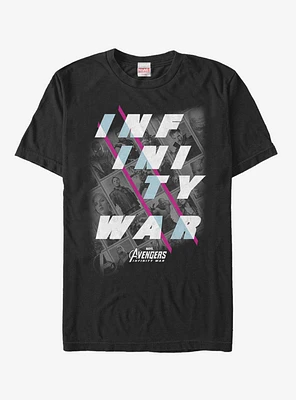 Marvel Avengers: Infinity War Slanted Text T-Shirt