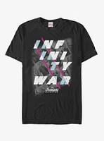 Marvel Avengers: Infinity War Slanted Text T-Shirt
