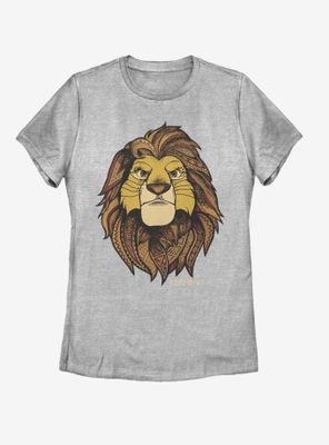 Disney The Lion King 2019 Simba Pattern Womens T-Shirt