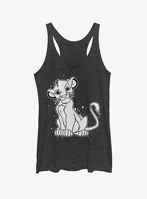 Disney The Lion King Simba Splatter Womens Tank Top