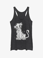 Disney The Lion King Simba Splatter Womens Tank Top