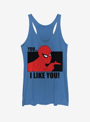 Marvel Spider-Man I Like You Womens Tank Top