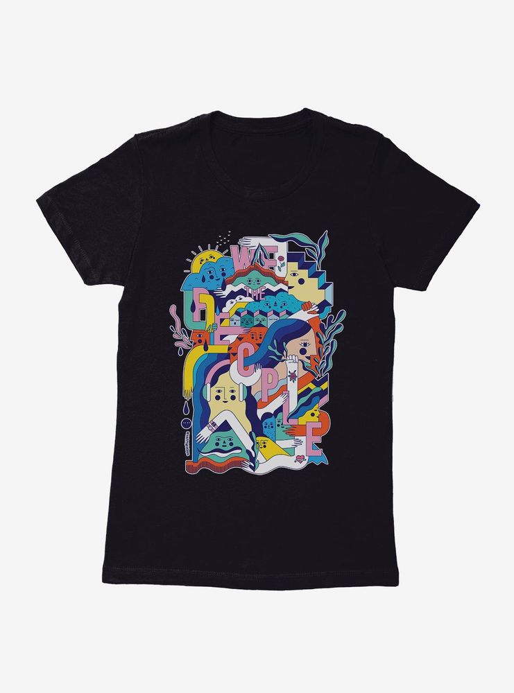 BL Creators: Happyminders People Abstract Womens T-Shirt