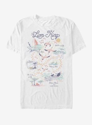 Disney the Lion King Map of World T-Shirt