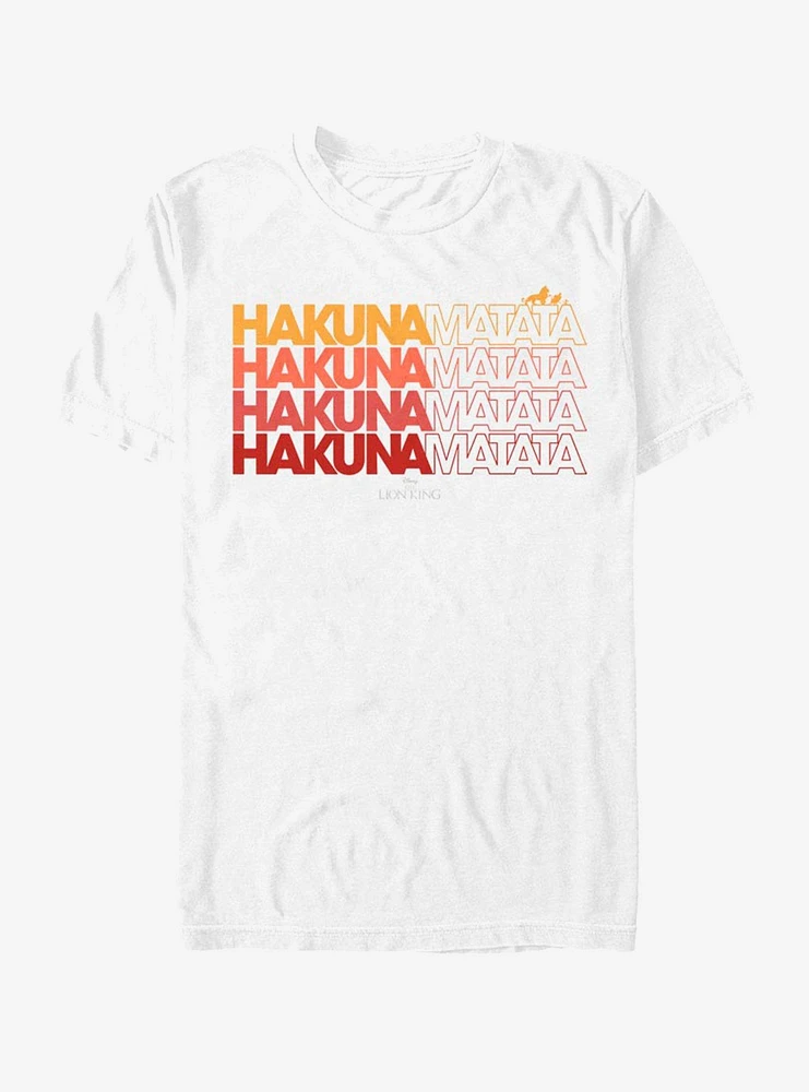 Disney The Lion King Hakuna Matata Script T-Shirt