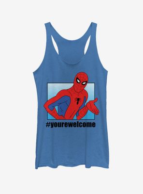 Marvel Spider-Man #yourewelcome Womens Tank Top