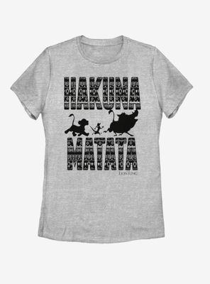 Disney The Lion King Hakuna Print Womens T-Shirt