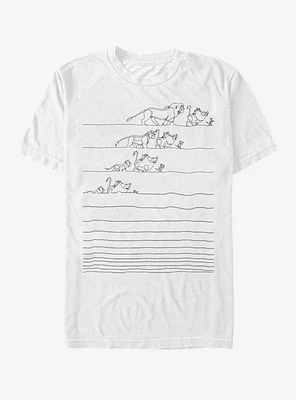Disney The Lion King Growing Up Lines T-Shirt