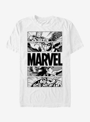 Marvel Avengers Graphic Panels T-Shirt
