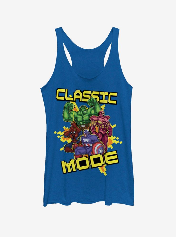 Marvel Avengers Classic Pixel Mode Womens Tank Top