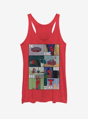 Marvel Spider-Man King of Hide and Seek Womens Tank Top