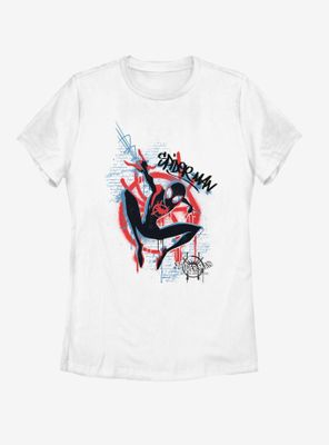 Marvel Spider-Man Graffiti Spider Womens T-Shirt