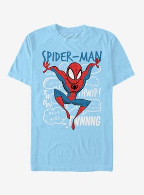 Marvel Spider-Man Spidey Doodle Thoughts T-Shirt