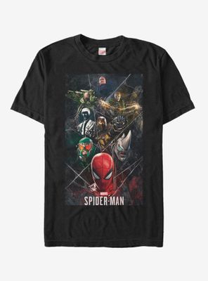 Marvel Spider-Man Villain Webs T-Shirt