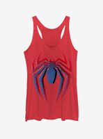 Marvel Spider-Man Layered Logo Womens Tank Top