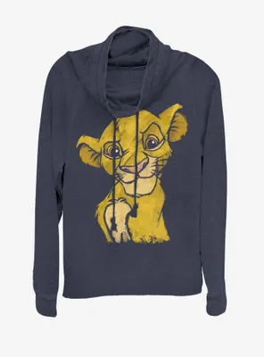 Disney The Lion King Crown Prince Cowlneck Long-Sleeve Womens Top