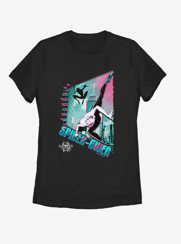 Marvel Spider-Man Gwen Panel Womens T-Shirt