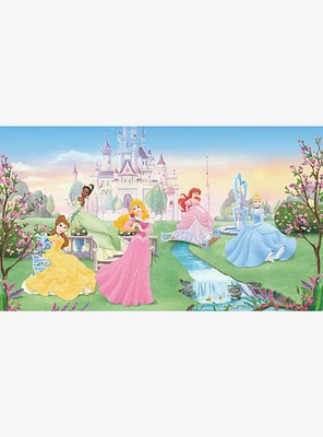 Disney Princesses Dancing Chair Rail Prepasted Mural