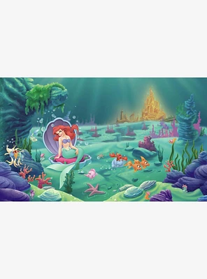 Disney Princess The Little Mermaid Chair Rail Prepasted Mural