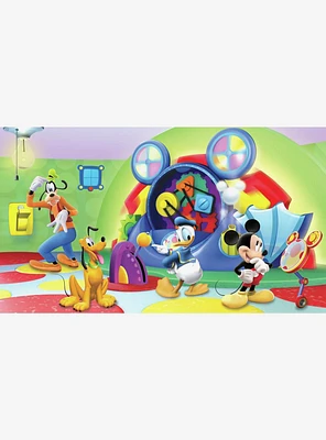 Disney Mickey & Friends Clubhouse Capers Chair Rail Prepasted Mural