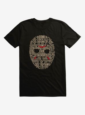 Friday The 13th Jason Script Mask T-Shirt