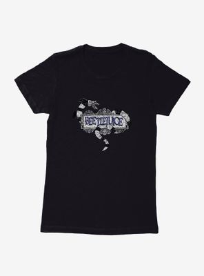 Beetlejuice Snake Logo Womens T-Shirt