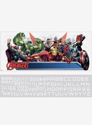 Marvel Avengers Assemble Personalization Headboard Peel And Stick Wall Decals