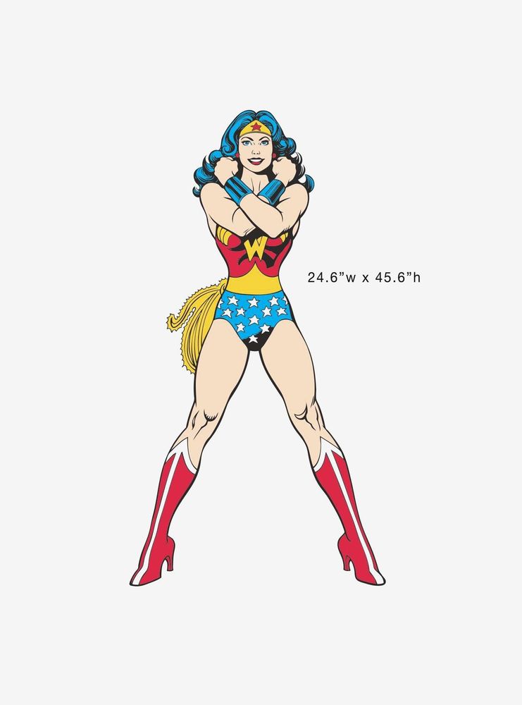 DC Comics Classic Wonder Woman Peel And Stick Giant Wall Decals