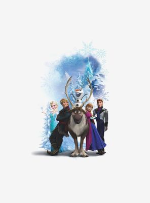 Disney Frozen Character Winter Burst Peel And Stick Giant Wall Decals