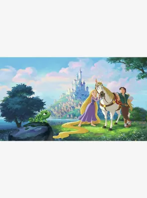 Disney Princess Tangled Chair Rail Prepasted Mural