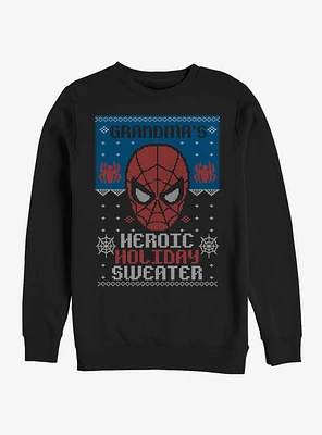 Marvel Spider-Man Holiday Sweater Grandma Sweatshirt