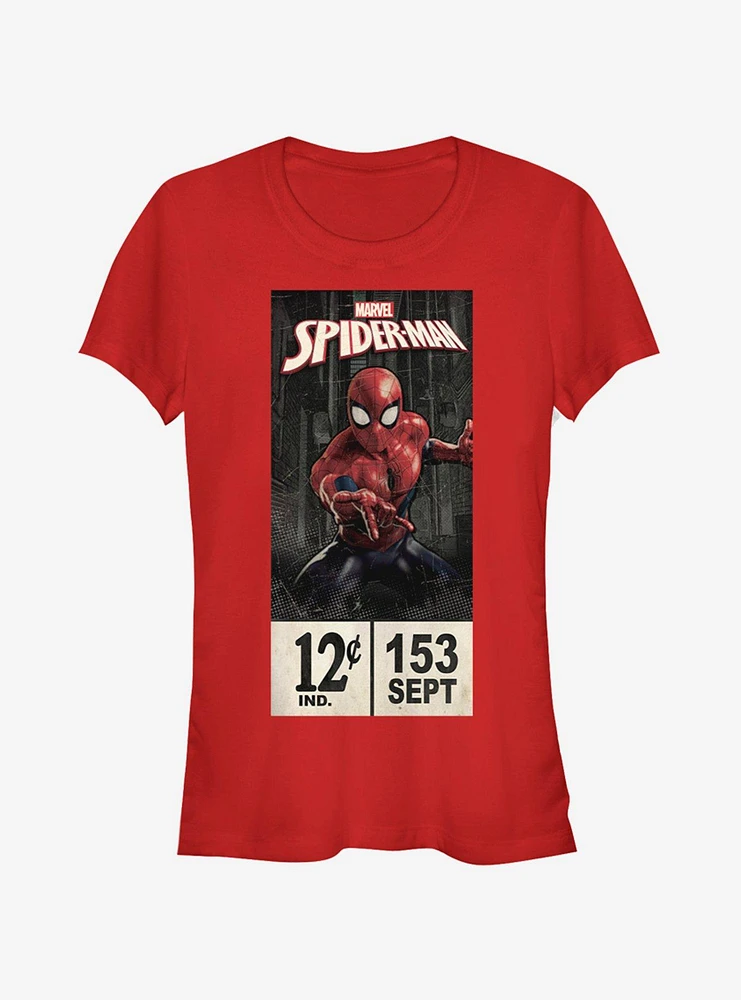 Marvel Spider-Man Labels Girls T-Shirt