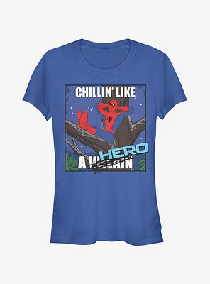 Marvel Spider-Man Chillin Hero Girls T-Shirt