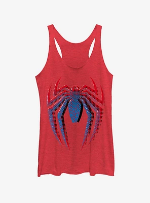 Marvel Spider-Man Layered Logo Girls Tank