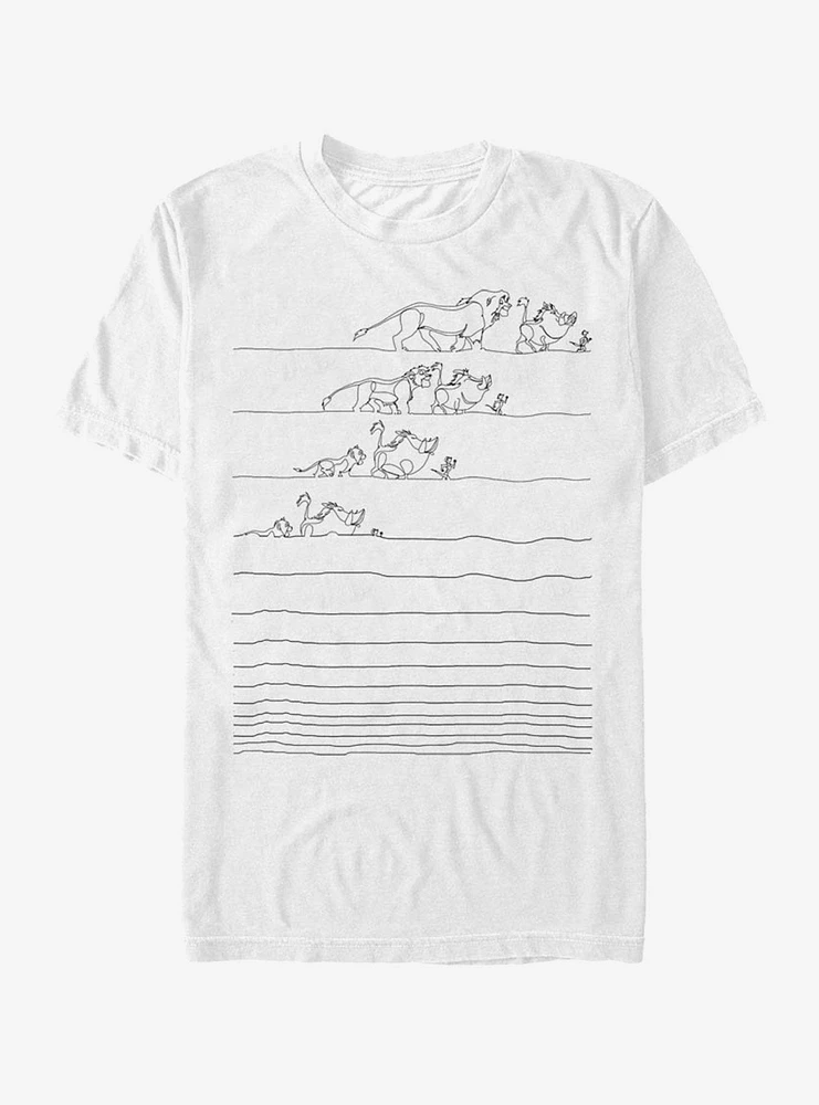 Disney The Lion King No Worry Lines T-Shirt