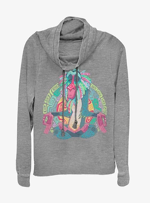 Disney The Lion King Holiday Cowl Neck Long-Sleeve Girls Top