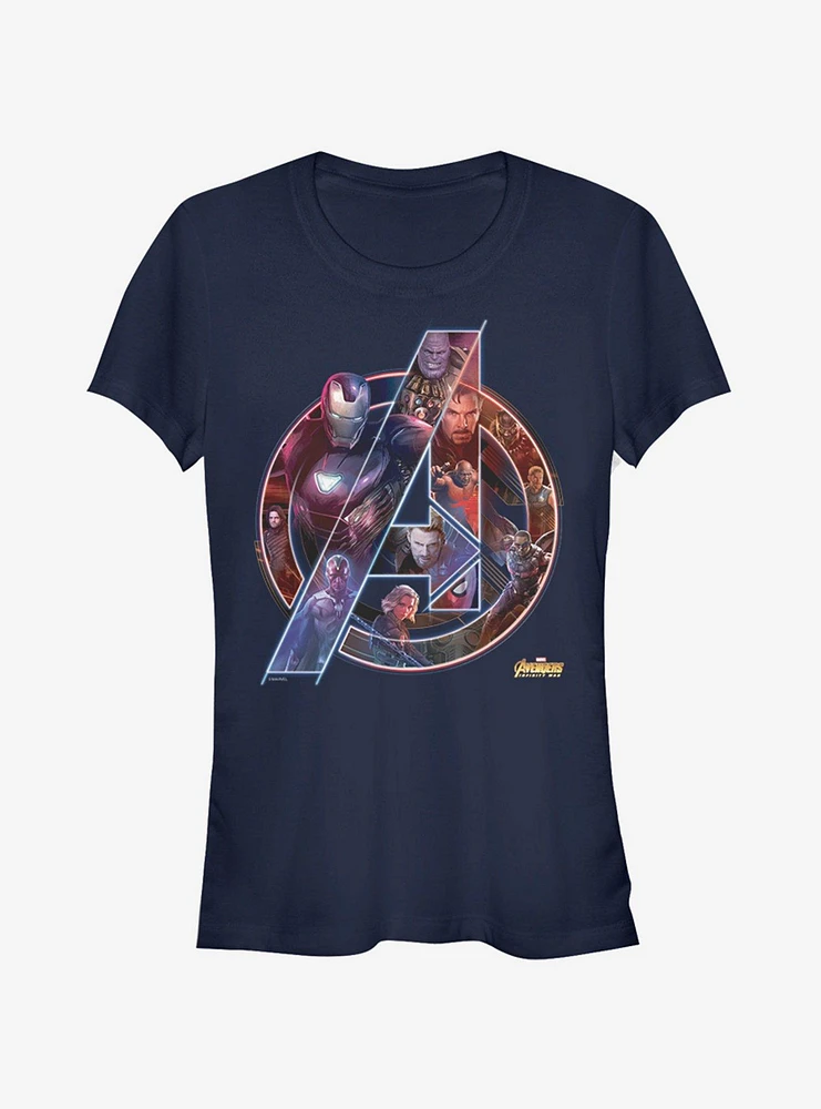 Marvel Avengers: Infinity War Team Neon Girls T-Shirt